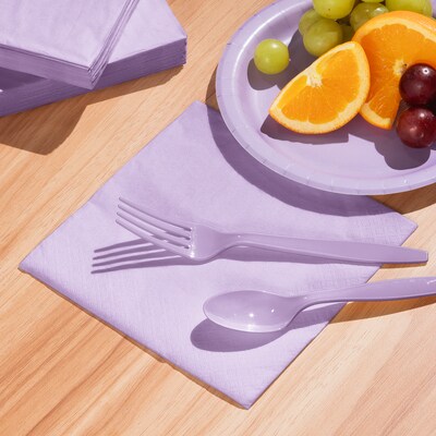 Creative Converting Touch of Color Napkins, 2-ply, Luscious Lavender Purple, 600/Carton (139186135)