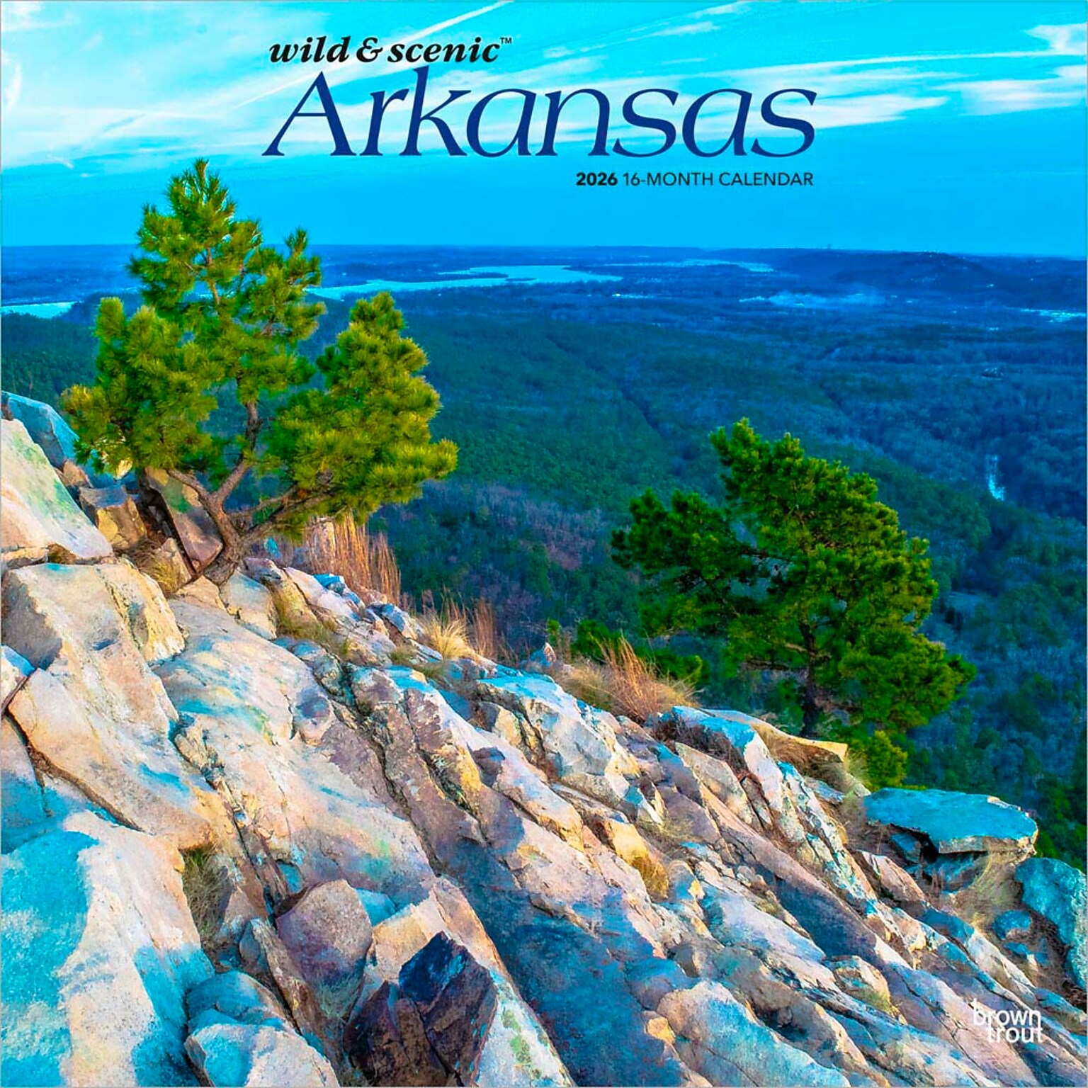 2026 BrownTrout Arkansas Wild & Scenic 12 x 12 Monthly Wall Calendar (9798330702152)