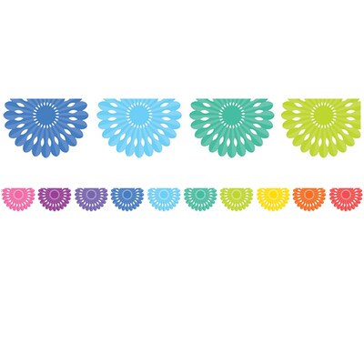 Teacher Created Resources Die-Cut Border Trim, 2.75 x 2.92, Colorful Fiesta, 12/Pack, 6 Packs/Bundle (TCR6106-6)