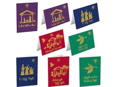 Better Office Religious Christmas Cards, 5 x 7, 50/Pack (64655-50PK)