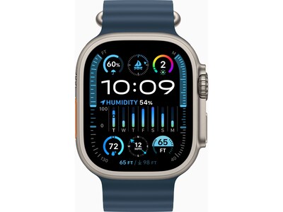 Apple Watch Ultra 2 (GPS + Cellular) Smartwatch, 49mm, Titanium Case with Blue Ocean Band (MREG3LW/ | Quill