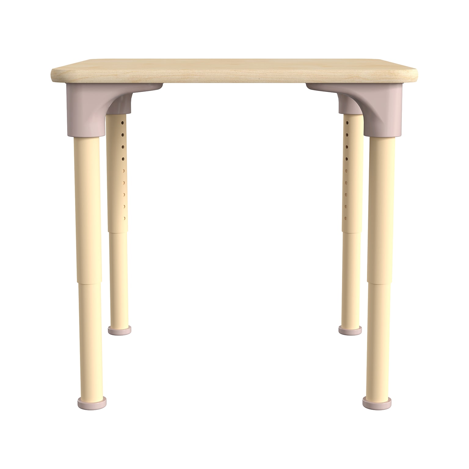 Flash Furniture Bright Beginnings Hercules Square Table, 24 x 24, Height Adjustable, Beech (MK-ME088023-GG)