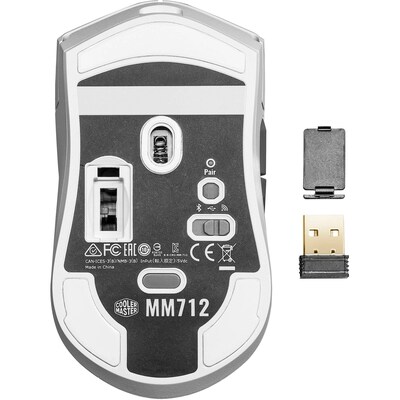 Cooler Master MM Series Wireless Gaming Optical Mouse, White (MM-712-WWOH1)