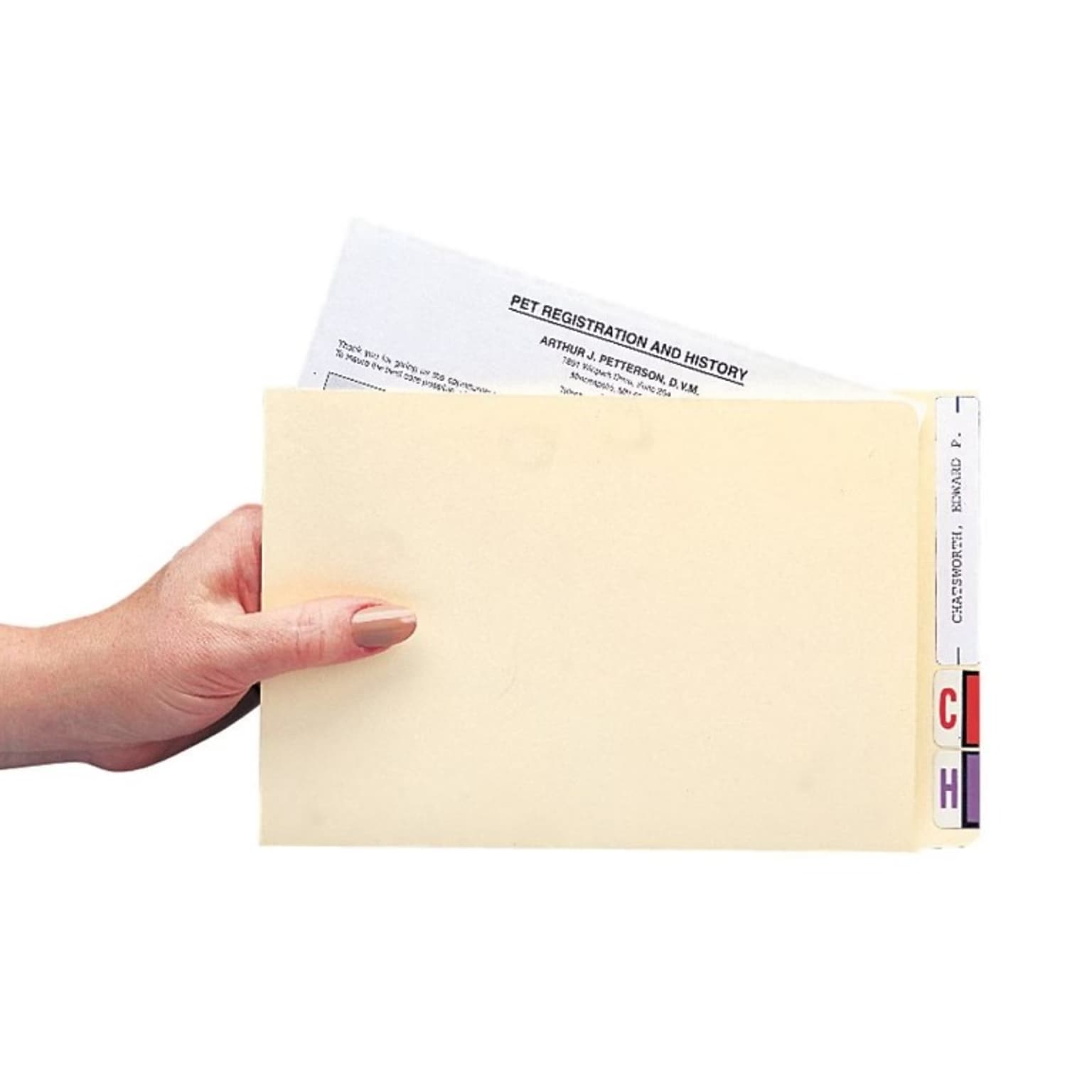 Medical Arts Press®  Reinforced File Pocket, Letter Size, Manila, 50/Box (23938R)