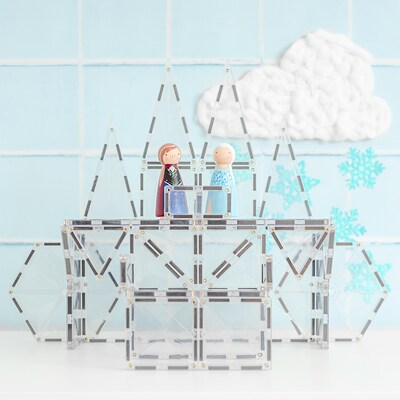 Connetix Magnetic Tiles Clear Starter Pack, 34 Pieces (CNTC00034ST)