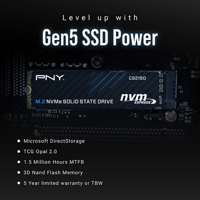 PNY CS2150 1TB M.2 Internal Solid State Drive (M280CS2150-1TB-TB)