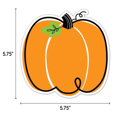 Creative Teaching Press Core Décor Doodle Pumpkin Designer Cut-Outs, 36/Pack, 3 Packs/Bundle (CTP10590-3)