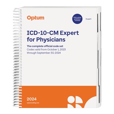 2024 ICD-10-CM Expert for Physicians, Spiral with guidelines (BGITPS24)