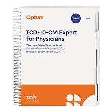 2024 ICD-10-CM Expert for Physicians, Spiral with guidelines (BGITPS24)