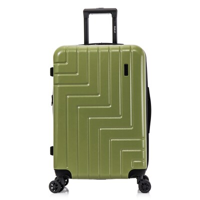 DUKAP Zahav 25.78" Hardside Suitcase, 4-Wheeled Spinner, TSA Checkpoint Friendly, Green (DKZAH00M-GRN)