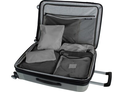 G Force 6-Piece Fabric Travel Pouch Set, Water Resistant, Gray (27105-GREY)