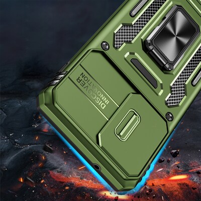 SaharaCase Raider Phone Case for Motorola Edge, Shock Absorbing, Cactus Green (CP00620)