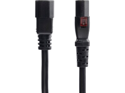 StarTech 10 C14 to Locking C13 Power Cable, Male to Female, Black (87L3-8A00-POWER-CORD)
