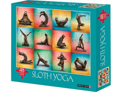 Willow Creek Sloth Yoga 1000-Piece Jigsaw Puzzle (48246)