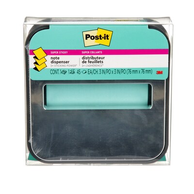 Post-it Pop-up Dispenser for 3 x 3 Notes, Black/Silver (STL-330-B)