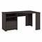 Bush Furniture Cabot 60W Corner Desk, Heather Gray (WC31715-03)