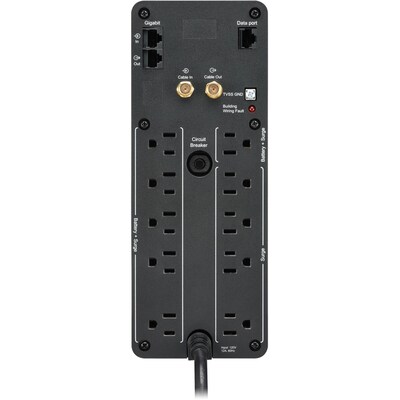 APC Back-UPS Pro BN 1500VA 10-Outlet UPS with 2 USB Charging Ports, Black (BN1500M2)