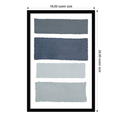 Amanti Art Painted Weaving I Gray by Piper Rhue Wood Framed Wall Art Print, 18" x 26" (A42675461072)