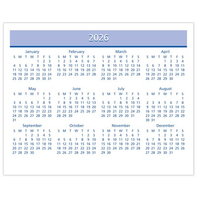 2026 AT-A-GLANCE QuickNotes Flip-A-Week 7" x 5.5" Weekly Desk Calendar Refill Pages (SW706-50-26)