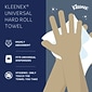 Kleenex Essential Plus+ Recycled Hardwound Paper Towels, 1-ply, 600 ft./Roll, 6 Rolls/Carton (50606)