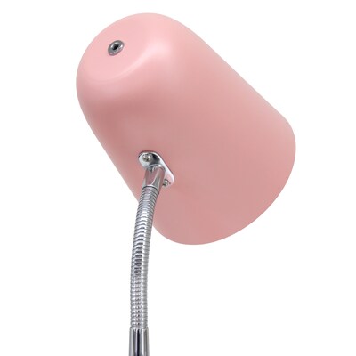 Simple Designs Sleek Essentials LED Desk Lamp, 15.28", Blush Pink (LD1075-BPK)