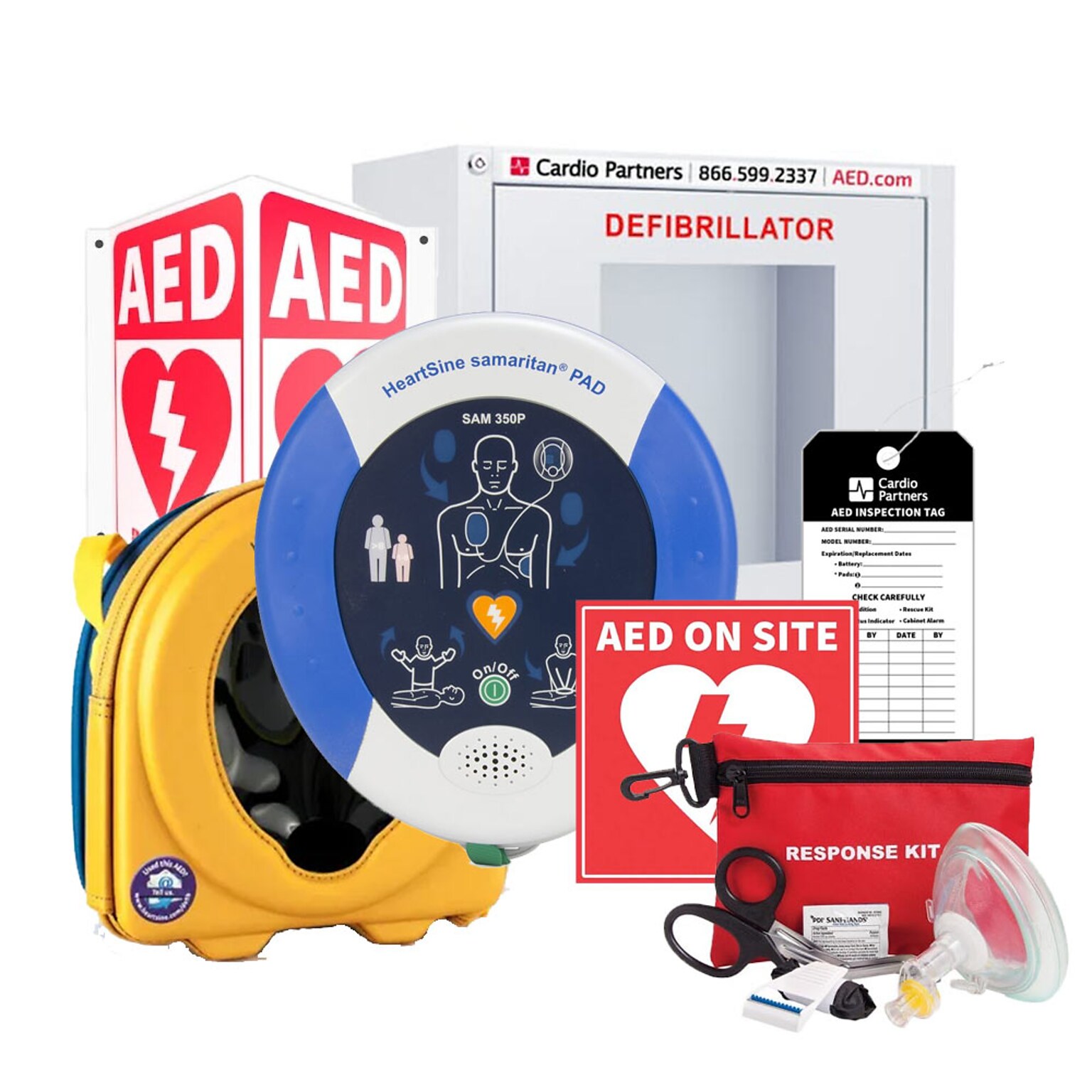 HeartSine Samaritan PAD 350P Automated External Defibrillator, Public Access (350PCABPM)