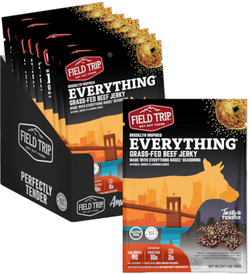 Field Trip Everything Bagel Beef Jerky, 1 oz., 12/Box (D0100BJ12EB)