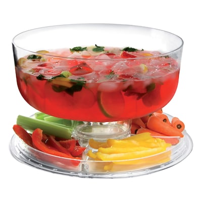 FridgeMate 4-in-1 Multifunction Serving Set, Acrylic, Clear (FGM51114)
