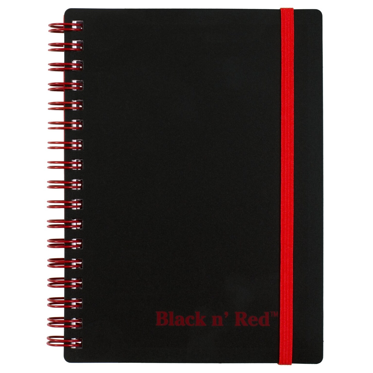 Black N Red 1-Subject Professional Notebooks, 3.75 x 5.625, Wide Ruled, 70 Sheets, Black (JDKF67010)