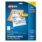 Avery TrueBlock Inkjet Shipping Labels, 5-1/16 x 7-5/8, White, 1 Label/Sheet, 25 Sheets/Pack, 25 L