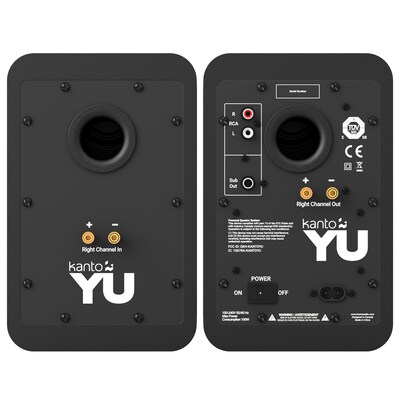 Kanto YU KTYU 140W Indoor Self Speaker, Black