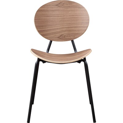 Lorell Bentwood Plywood Cafe Guest Chairs, Walnut, 2/Carton (LLR42962)