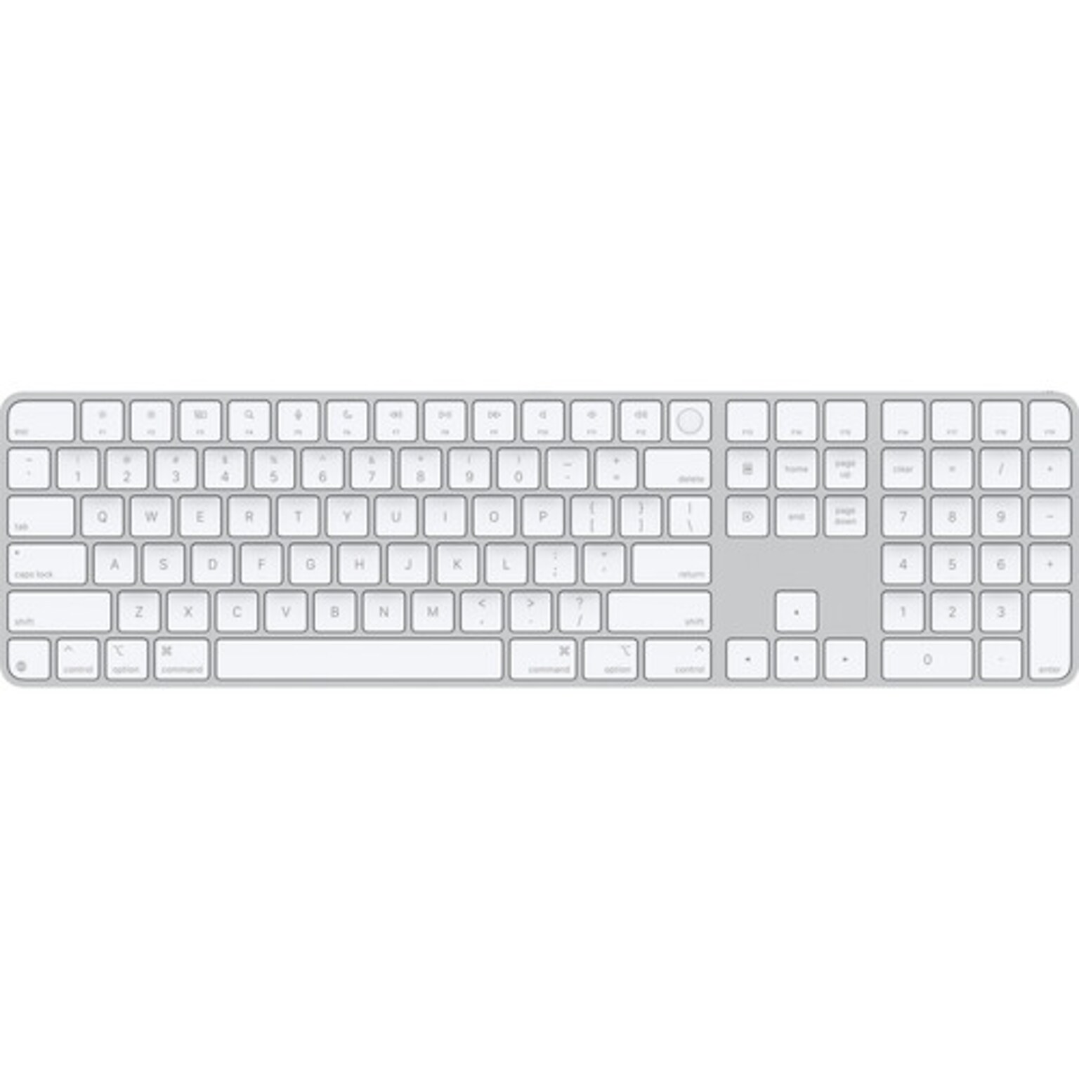 Apple Magic Wireless Keyboard With Touch ID, White (MXK73LL/A)