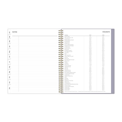 2027 Blue Sky Tula 8.5" x 11" Calendar Year Weekly & Monthly Planner, Plastic Cover (143971-27)