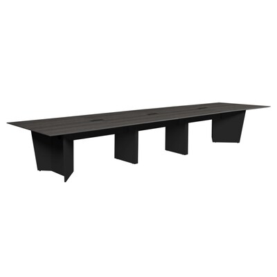 Regency Array 192W x 48D Conference Table with Grommet, Ash Grey/Black (ACT19248AGBK)