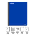 Staples Premium 3-Subject Notebook, 8.5 x 11, College Ruled, 150 Sheets, Blue (ST58330)