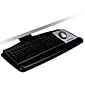 3M Easy Adjust Keyboard Tray, 25.5 x 12 Wood Platform, 23 Track, Black, Wrist Rest and Mouse Pad