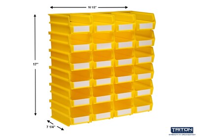 LocBin 7L x 4W Storage Bin, Yellow (3-220Y)