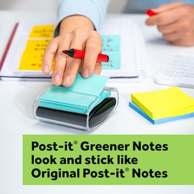 Post-it Greener Recycled Pop-up Notes, 3" x 3", Sweet Sprinkles Collection, 100 Sheet/Pad, 6 Pads/Pack (R330RP-6AP)
