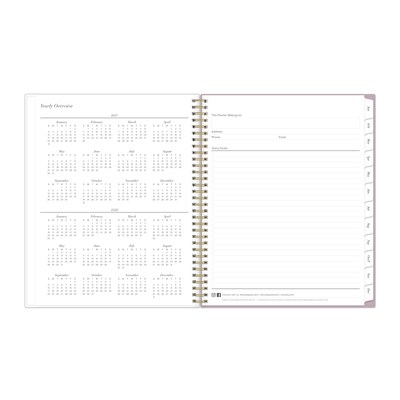 2027 Blue Sky Nevaeh 8.5" x 11" Calendar Year Weekly & Monthly Standard Planner, Plastic Cover (157906)