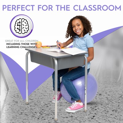 Bouncy Bands Balance Ball, 45cm, Purple (BBAWBS45PU)