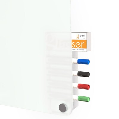 Ghent Harmony OR Time Out Glass Dry-Erase Whiteboard, 18H x 24W (GRPHMYRN12T-18)