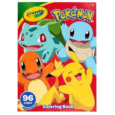 Crayola Pokemon Coloring Book, 96 Pages (04-2732)
