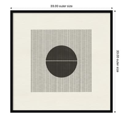 Amanti Art Paper Object No 5 by The MIUUS STUDIO Wood Framed Wall Art Print, 33" x 33" (A42675549502)