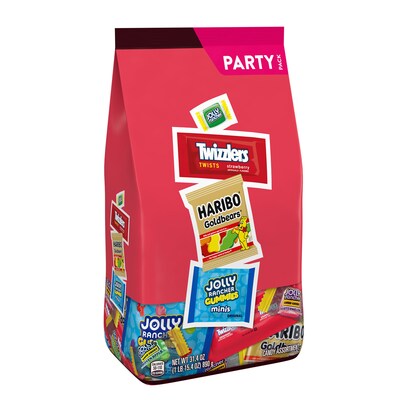 Hersheys Haribo, Jolly Rancher & Twizzlers Assorted Fruit Flavored Candy Party Pack, 31.4 oz. (34000462872)
