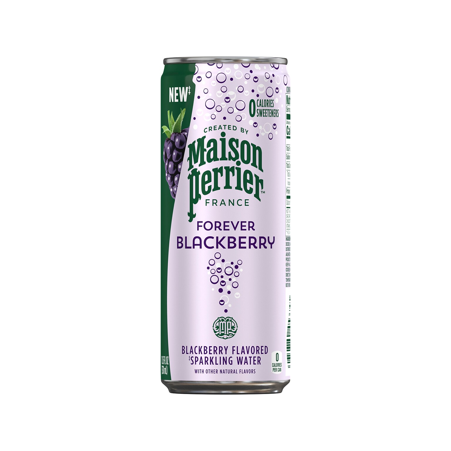 Maison Perrier Forever Blackberry Flavored Sparkling Water, 11.15 oz., 8 Cans/Box (12575301)