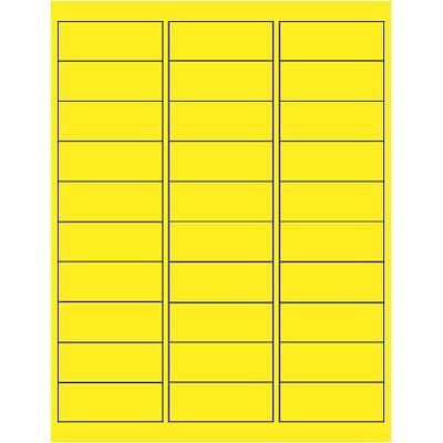 Quill Brand® Laser Address Labels, 1 x 2-5/8, Fluorescent Yellow, 900 Labels (Compare to Avery® 59