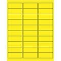 Quill Brand® Laser Address Labels, 1 x 2-5/8, Fluorescent Yellow, 900 Labels (Compare to Avery 597