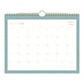 2024-2025 Blue Sky Ashley G Splatter Dot Jade G 11 x 8.75 Academic Monthly Wall Calendar, Mint/Gol