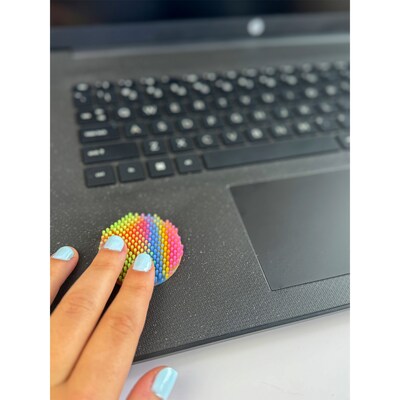 The Pencil Grip Creations Silicone Zen Dots, Multicolored, 18/Pack (TPG89706)